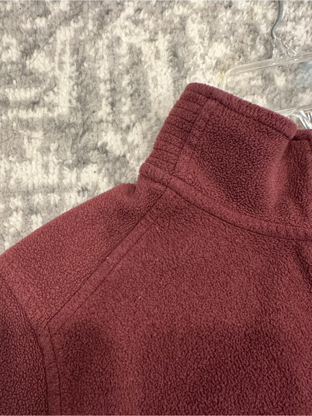 The North Face Women's Quarter-Zip Fleece in Burgundy - Picture 3 of 8